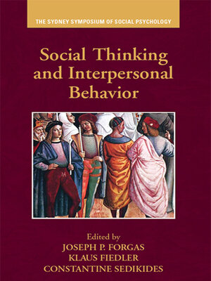 cover image of Social Thinking and Interpersonal Behavior